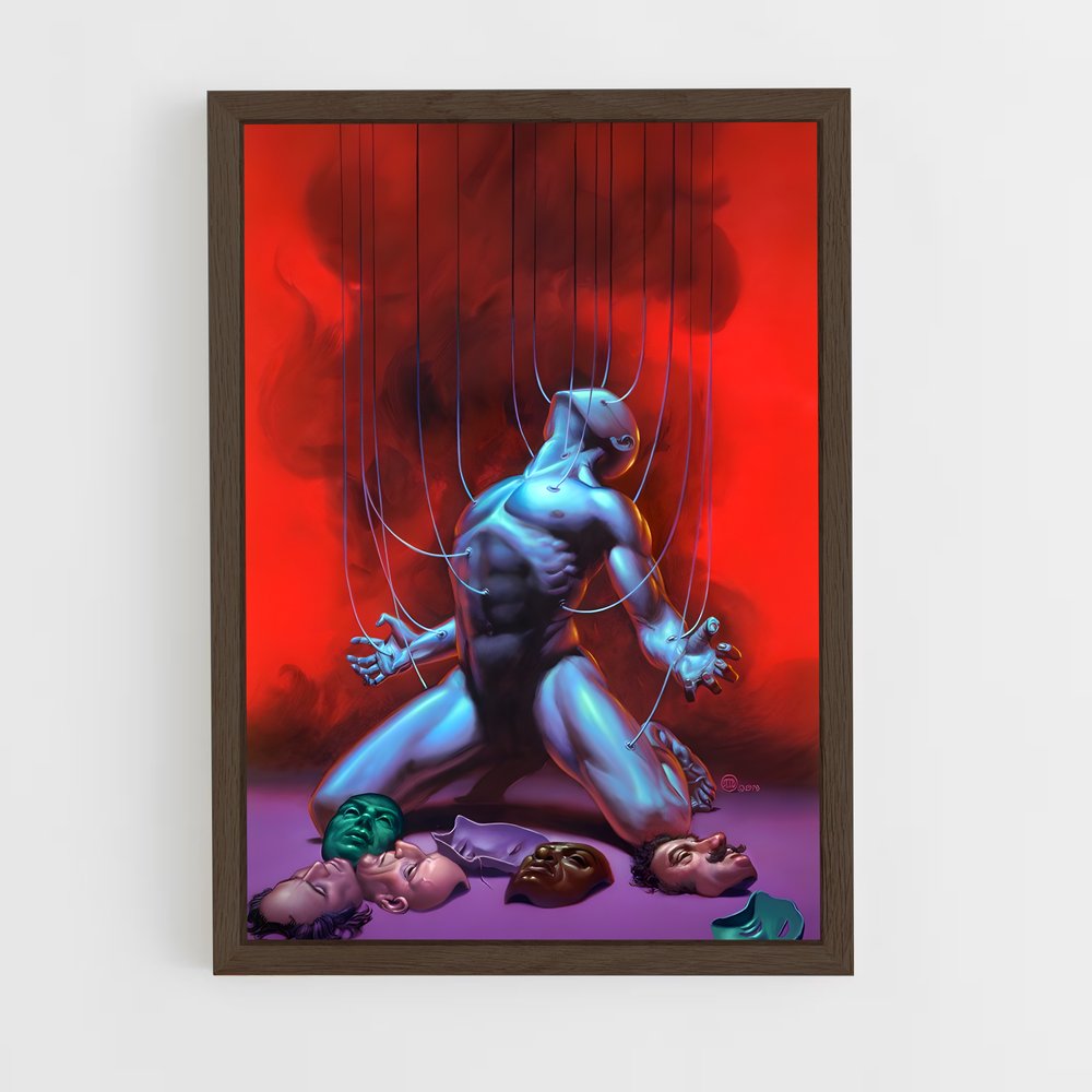 Poster Masque d'Araignée – affiche Art spatial (vue 5)